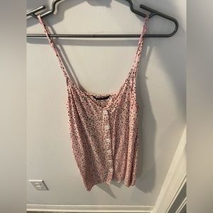 Pink Floral Tank Top